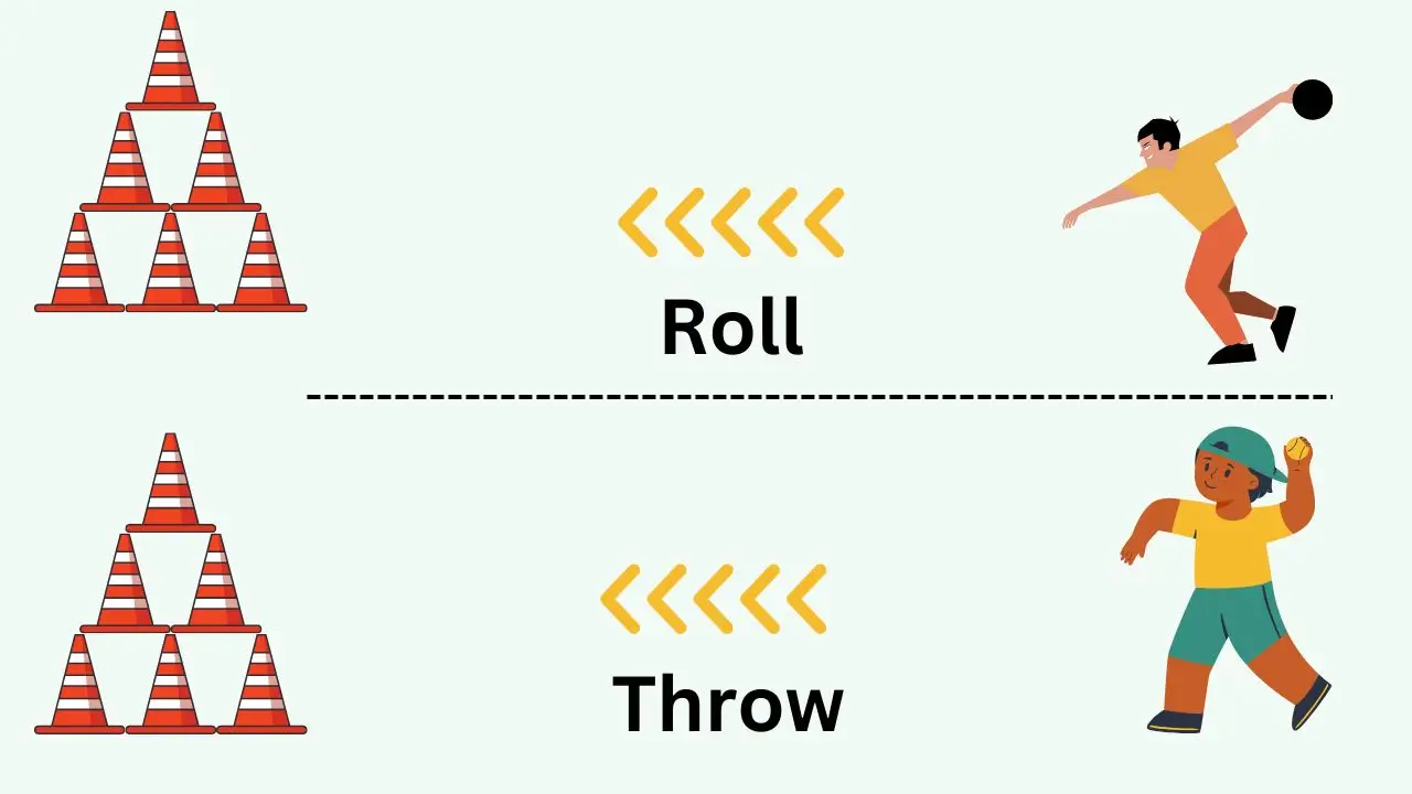 Target Smash Underarm Roll and Overhand Throw FMS Game The Go 2 Teacher